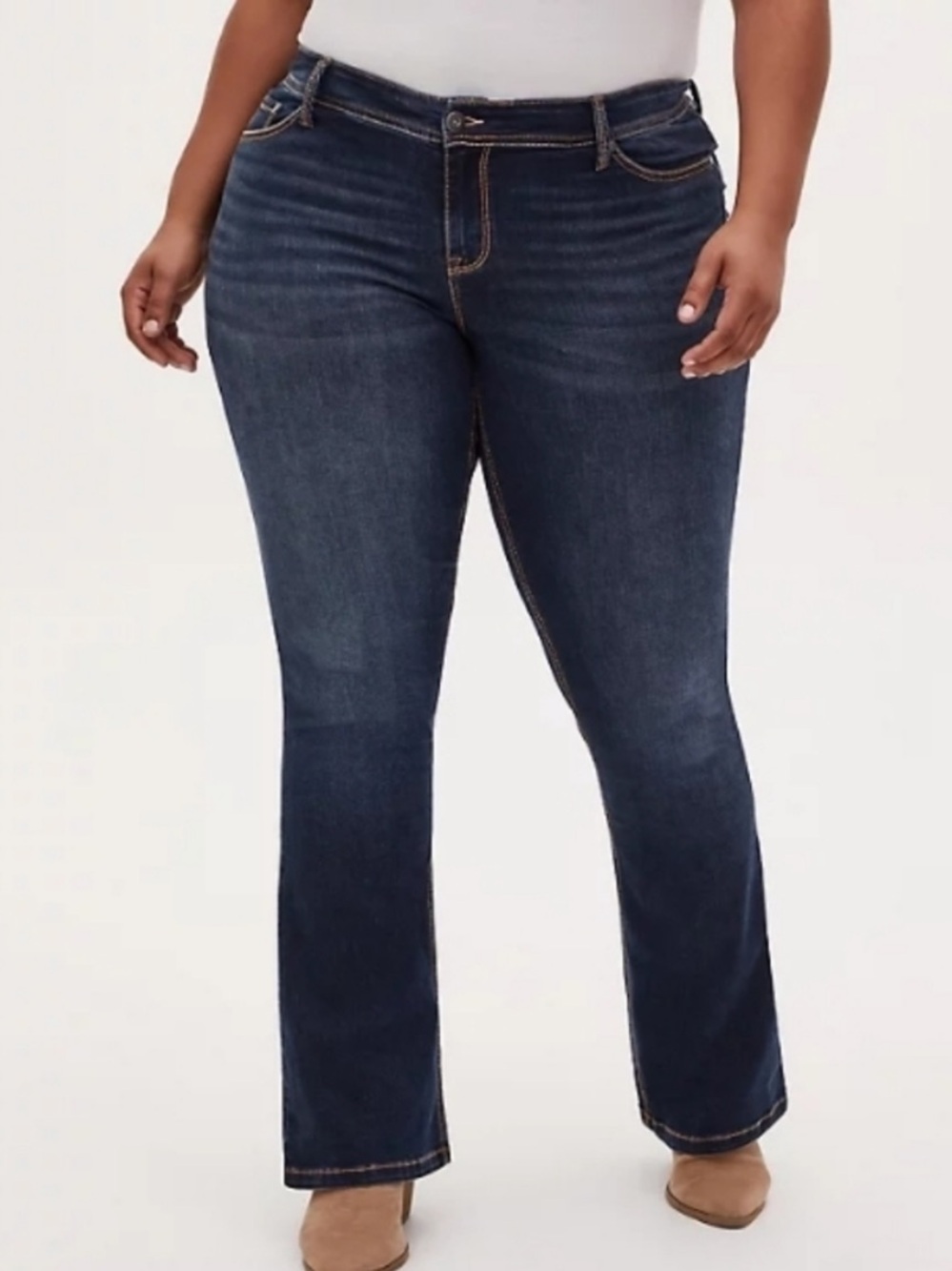 Torrid NWT Luxe Slim Boot Dark Wash Mid Rise Jeans Size 20